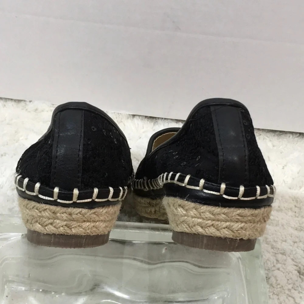 Italina black sequin espadrilles